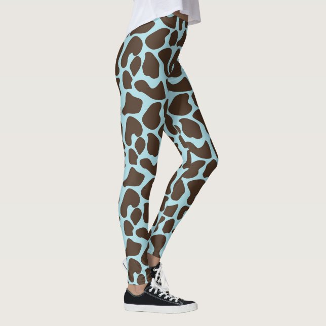 Giraffe Print Mönster Leggings (Höger)
