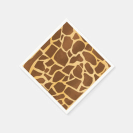 Giraffe Print Napkins Pappersservett
