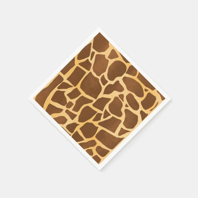 Giraffe Print Napkins Pappersservett (Hörn)