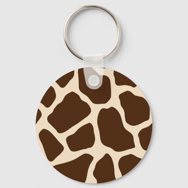 Giraffe Print Nyckelring (Framsida)