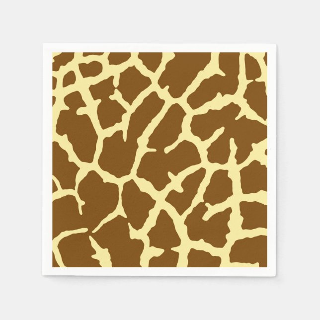 Giraffe Print Pappersservett (Framsidan)