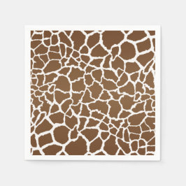 Giraffe print pappersservett