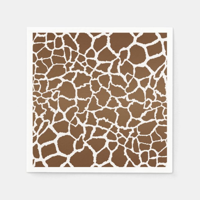 Giraffe print pappersservett (Framsidan)