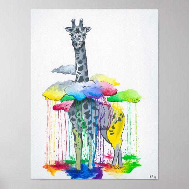 Giraffe Print Poster (Framsidan)