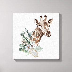 Giraffe Print Safari Animals Canvastryck