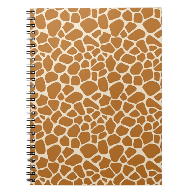 Giraffe Print Spiral bärbar dator Anteckningsbok (Framsidan)
