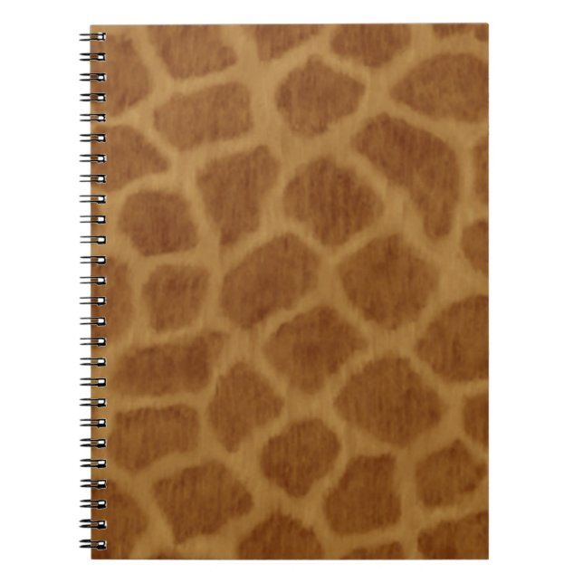 Giraffe Print Spiral bärbar dator Anteckningsbok (Framsidan)