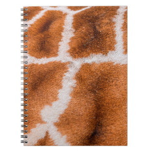 Giraffe print struktur anteckningsbok