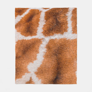 Giraffe print struktur fleecefilt