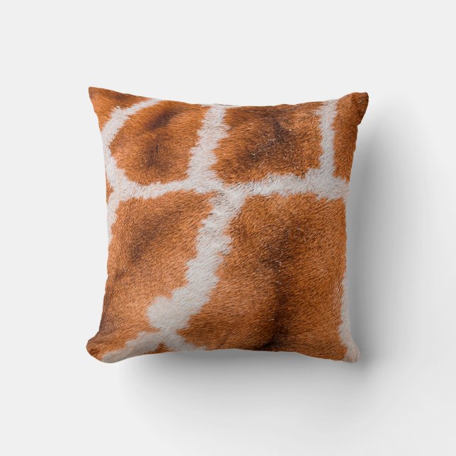 Giraffe print struktur kudde (Framsida)