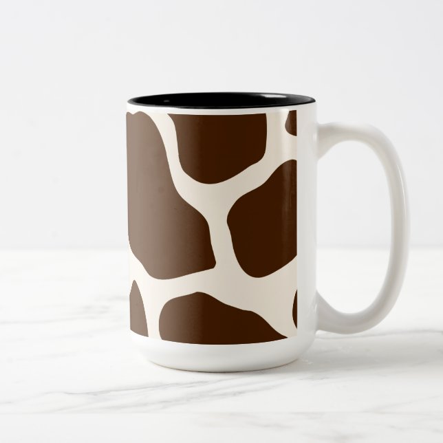 Giraffe Print Två-Tonad Mugg (Höger)