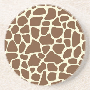 Giraffe print underlägg sandsten
