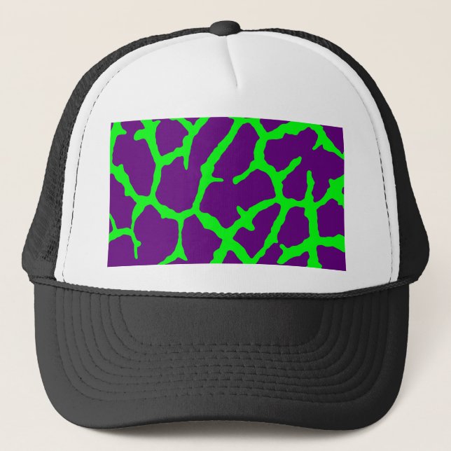 Giraffe Print Vin Lime Keps (Framsida)