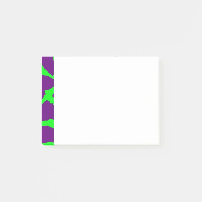 Giraffe Print Vin Lime Post-it Block (Framsida)