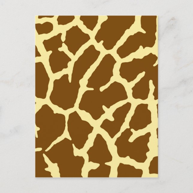 Giraffe Print Vykort (Framsida)