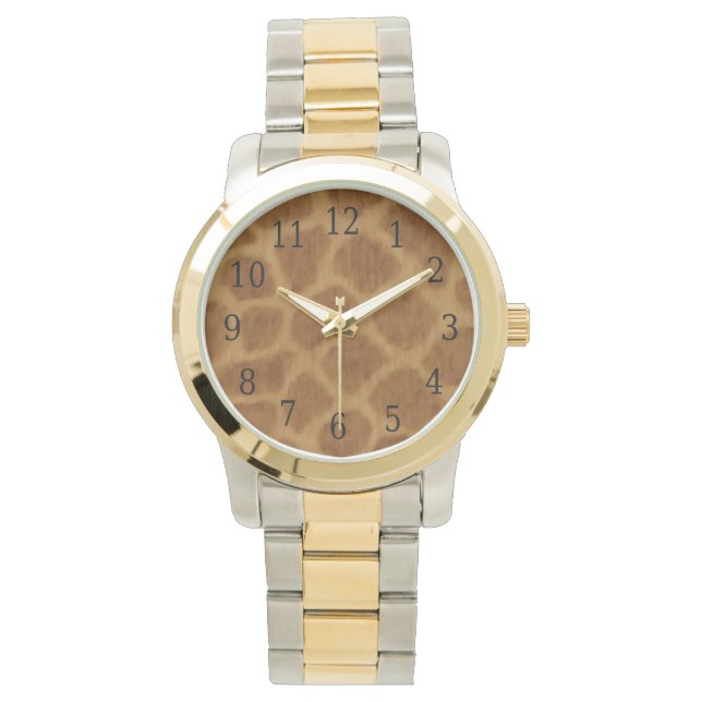 Giraffe Print Watch Armbandsur (Framsida)