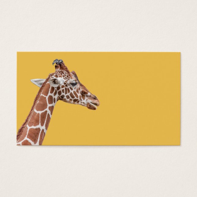 Giraffe-profil Visitkort (Framsidan)