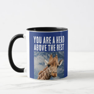 GIRAFFE PUN FUNNY COFFEE MUGG