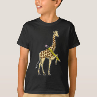 Giraffe Pupil Pencil T Shirt