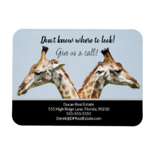 Giraffe real gods marknadsföring sälj vykort magnet