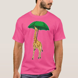 Giraffe Rining Umbrella T Shirt