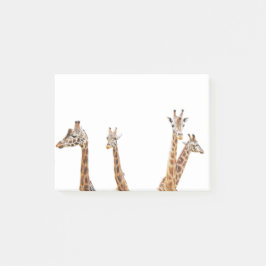 Giraffe Roligt Photo - Four Giraffe's Sitta Post-it Block
