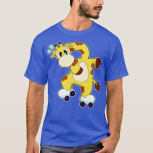 Giraffe Roller-skridskor Inline Skates T Shirt