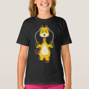 Giraffe Rope hoppar över jumprep T Shirt