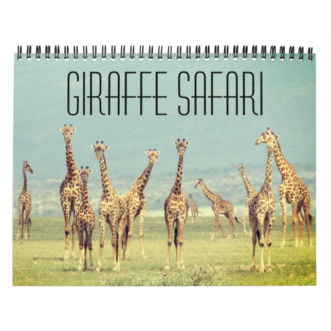 giraffe safari 2025 kalender (Omslag)
