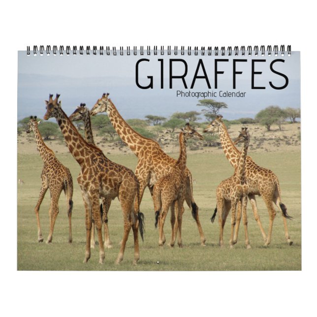 giraffe safari 2025 stor kalender (Omslag)