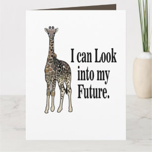 Giraffe Safari Animal Funny Birthday Kort