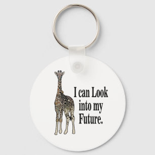 Giraffe Safari Animal Funny Nyckelring