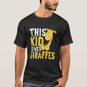Giraffe Safari Animals Denna Kids Kärlek Giraffes T Shirt