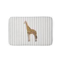 Giraffe Safari Design Rand Bath Mat