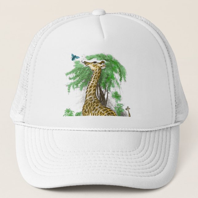 Giraffe Safari Jungle Hat Truckerkeps (Framsida)