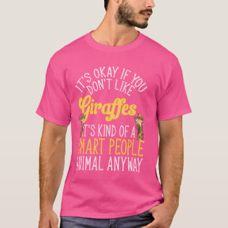 Giraffe Safari Zoo Smart People Animal Giraffe T Shirt