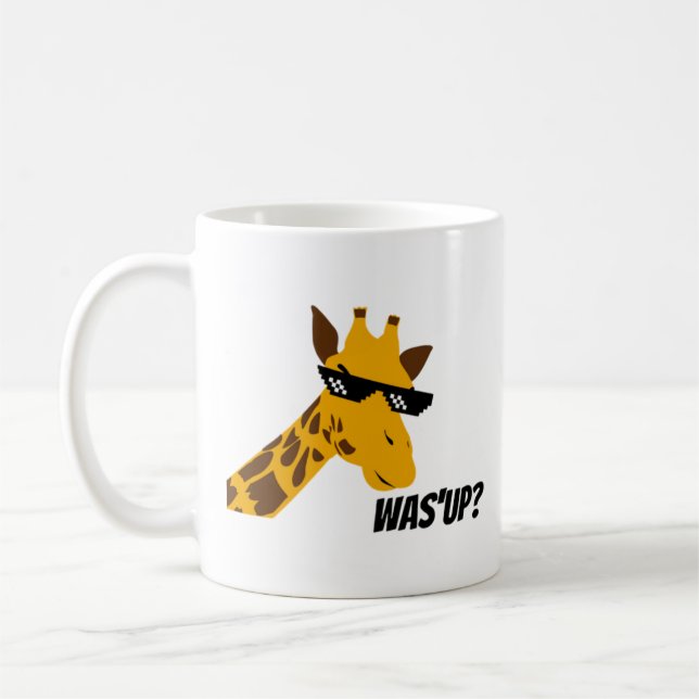 giraffe säger kaffemugg (Vänster)