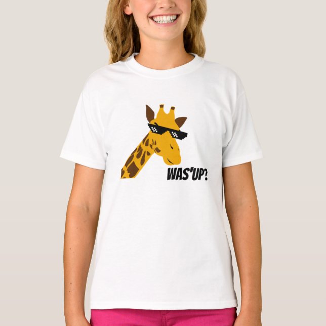 giraffe säger t shirt (Framsida)