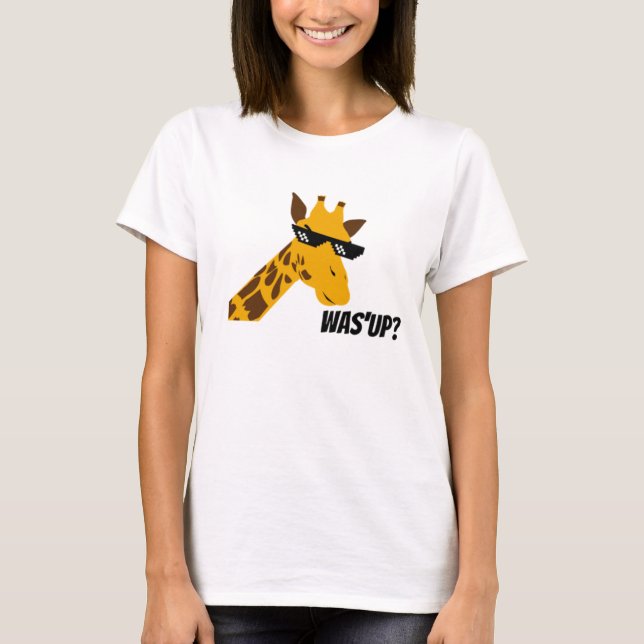 giraffe säger t shirt (Framsida)