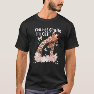 Giraffe Say I Kärlek Giraffes Cute Giraffe T Shirt