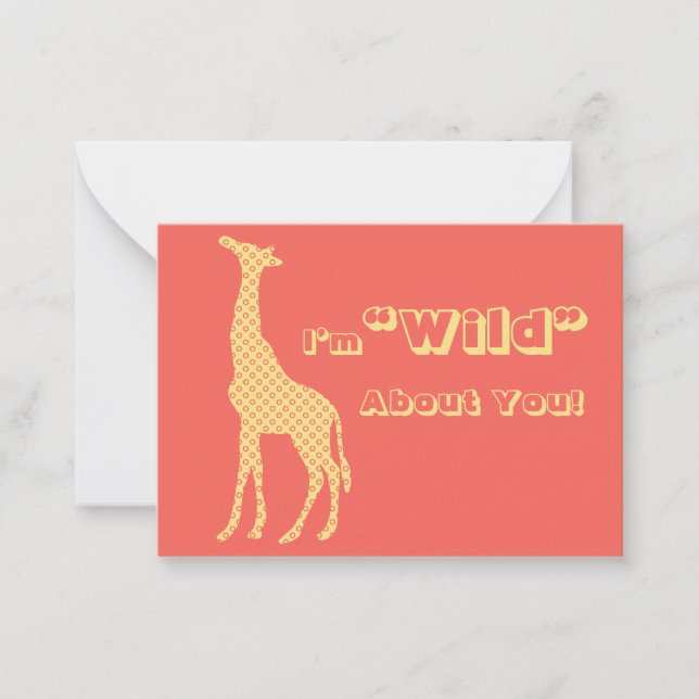 Giraffe School Kids Valentines day-kort i Bulgarie Anteckningskort (Framsida)