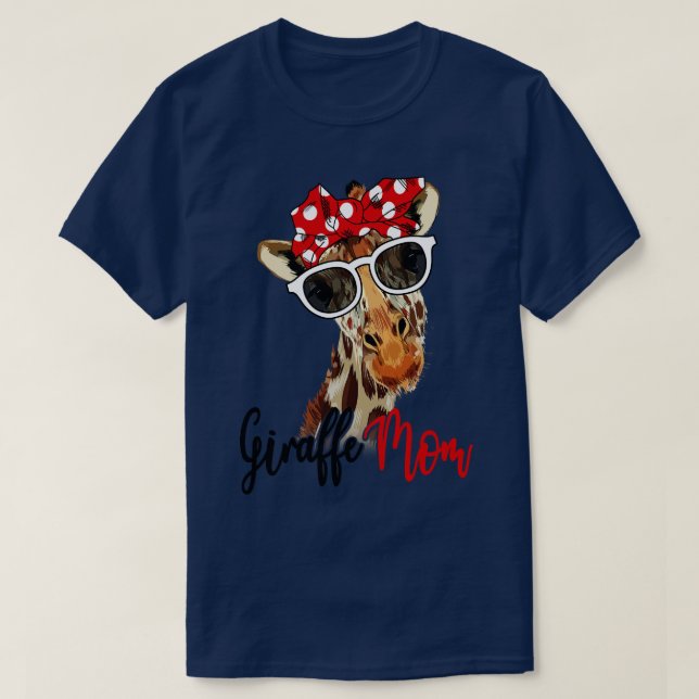 Giraffe Shirt Giraffe Mamma Bandana T (Design framsida)