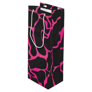 Giraffe Shock rosa och svart utskrift