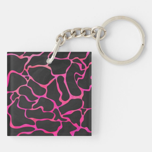Giraffe Shock rosa och svart utskrift (Baksidan)