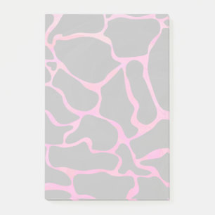 Giraffe Shock rosa och svart utskrift Post-it Block