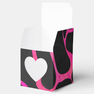 Giraffe Shock rosa och svart utskrift Presentaskar
