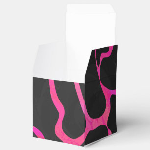Giraffe Shock rosa och svart utskrift Presentaskar