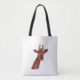 Giraffe shopping bag tygkasse