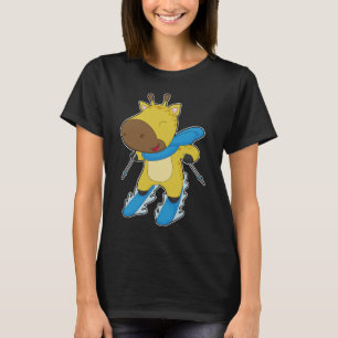 Giraffe Skier Ski T Shirt