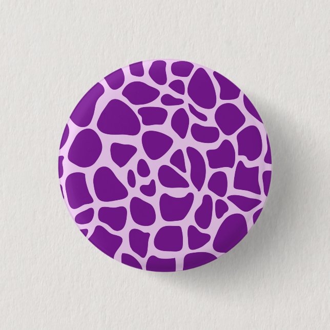 Giraffe Skin Lila Struktur Knapp (Framsida)